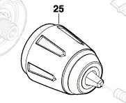 Mandrin à serrage rapide réf. 2 609 004 498 BOSCH